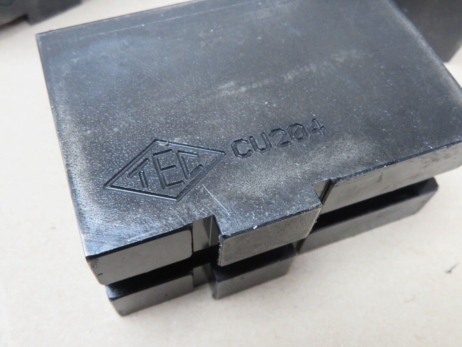 Thame Workholding CU204 Steel Soft Jaws For CNC Lathe Chucks RED